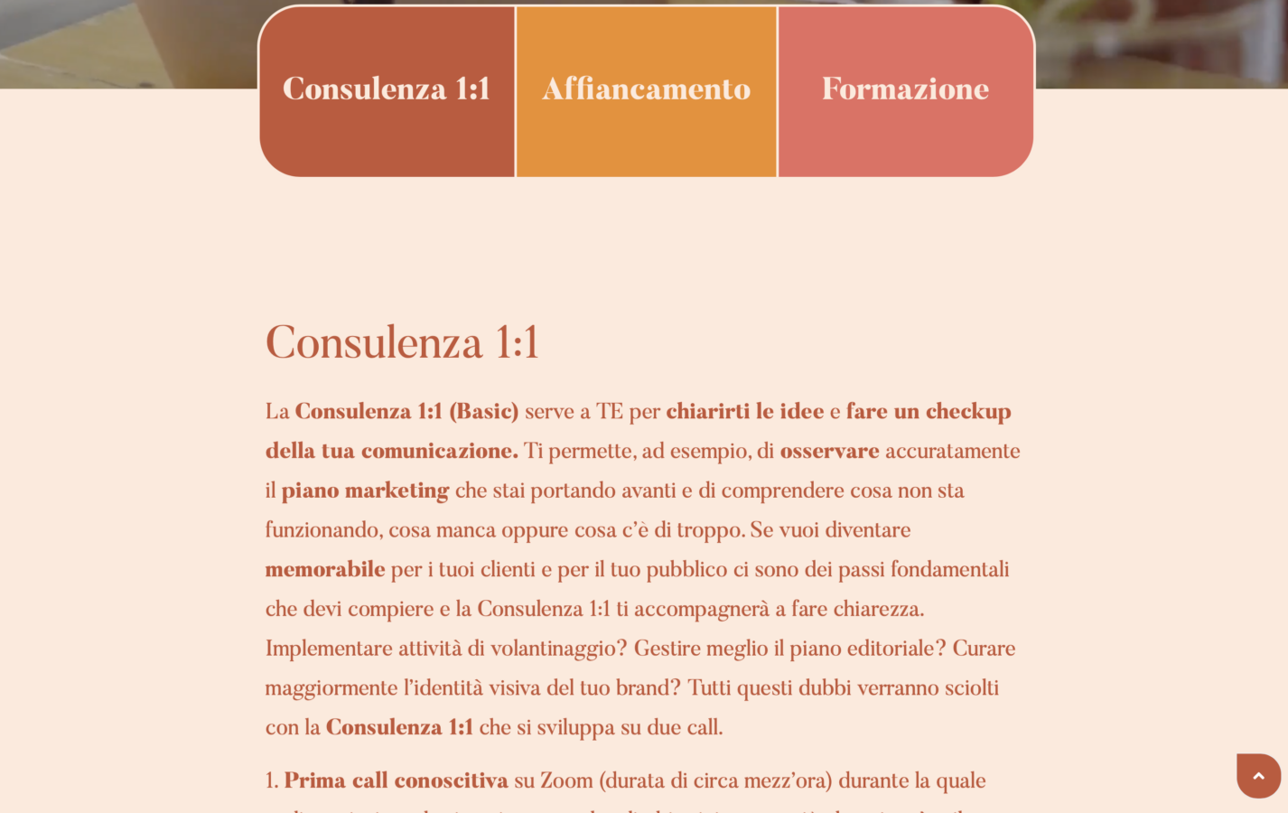 Schermata del sito Paola Toini - Identità visiva, comunicazione di valore e strategie custom, progetto web di Laio Webdesign